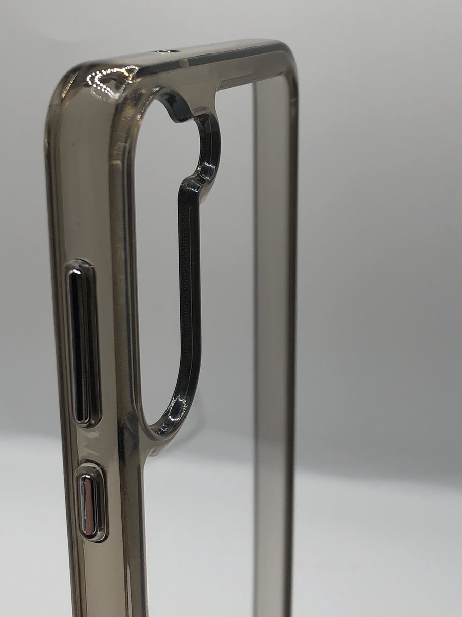 Premium kwaliteit Crystal TPU/Siliconen back cover hoesje- Geschikt voor Samsung Galaxy S23 Plus - Zwart/Transparant