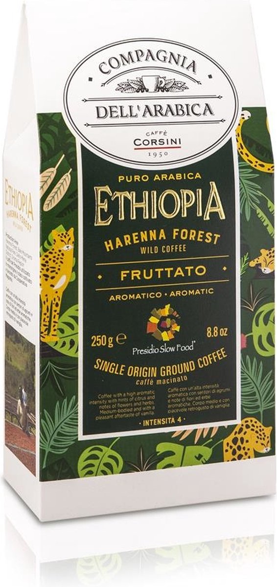 Goedkoopste Compagnia dell'Arabica - gemalen koffie - Compagnia dell'Arabica Ethiopia Harenna 250 gram