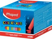 Krijtjes assorti kleur stofvrij - in doos x 100