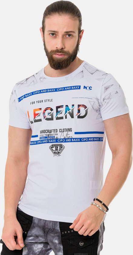 Tuta Da Jogging Uomo Cipo & Baxx CLR141, Con Cappuccio E Zip, Stampa Di Marca - 2
