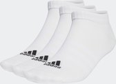 adidas Sportswear Dunne en Lichte Sportswear Korte Sokken 3 Paar - Unisex - Wit - 43-45