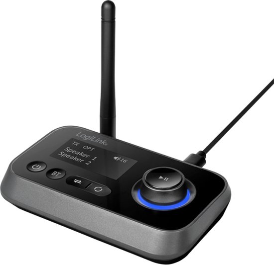 Foto: Logilink bt0062 bluetooth muziekzender ontvanger bluetooth versie 5 0 10 m