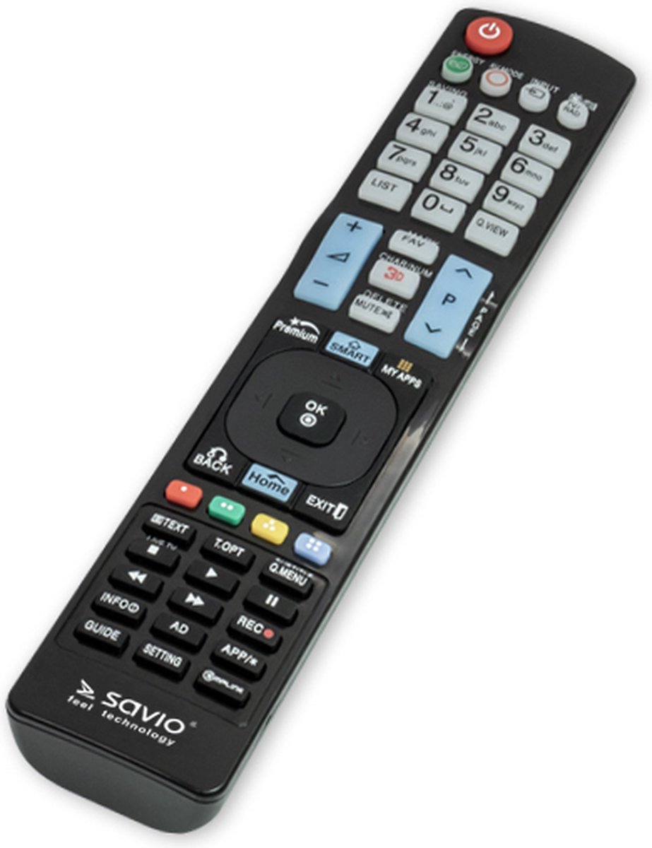 Savio RC-11 afstandsbediening IR Draadloos TV Drukknopen