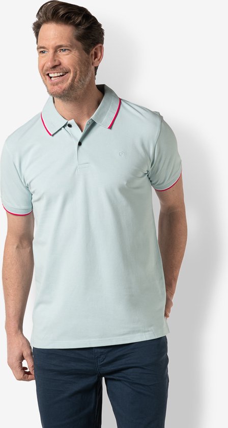 Twinlife Heren polo basic - Polo's - Duurzaam - Elastisch - Blauw - M