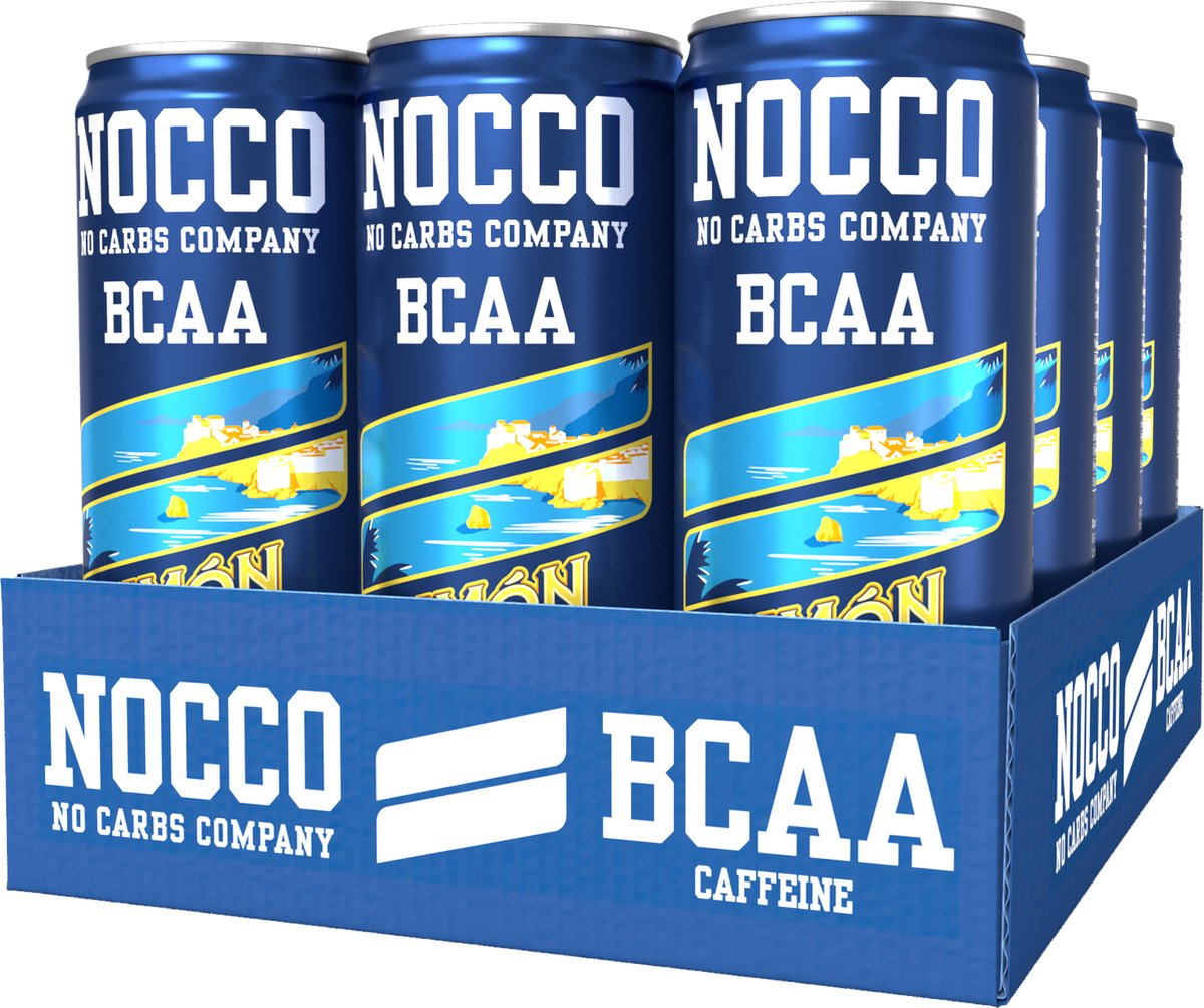 NOCCO BCAA Drink Limon del Sol 12 x 250 ml - No Carbs Company - Energiedrank, Suikervrij