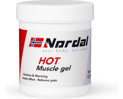 EG Nordal - Hot Muscle Gel - Spier- en Gewrichtsbalsem - Gewrichtsbalsem - Warmt Spieren, Pezen en Gewrichten langdurig op, Voor en Na sportieve prestaties - Pot 100ml - Verwarmend