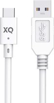 XQISIT Charge & Sync USB C 3.1 to USB A 100cm - Wit