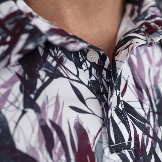 Func Factory mannen Polo Leaf print maat L van Func Factory — afbeelding 3