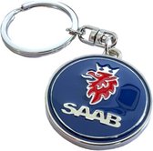 Saab Sleutelhanger - Sleutelhanger - Metaal - Logo - 9-3 - 9-3X - 9-4X - 9-5 - 9-7X - 90 - 95 - 96 - 99 - 900 - 9000 - Sonett - Aero - accessoires - accesoire
