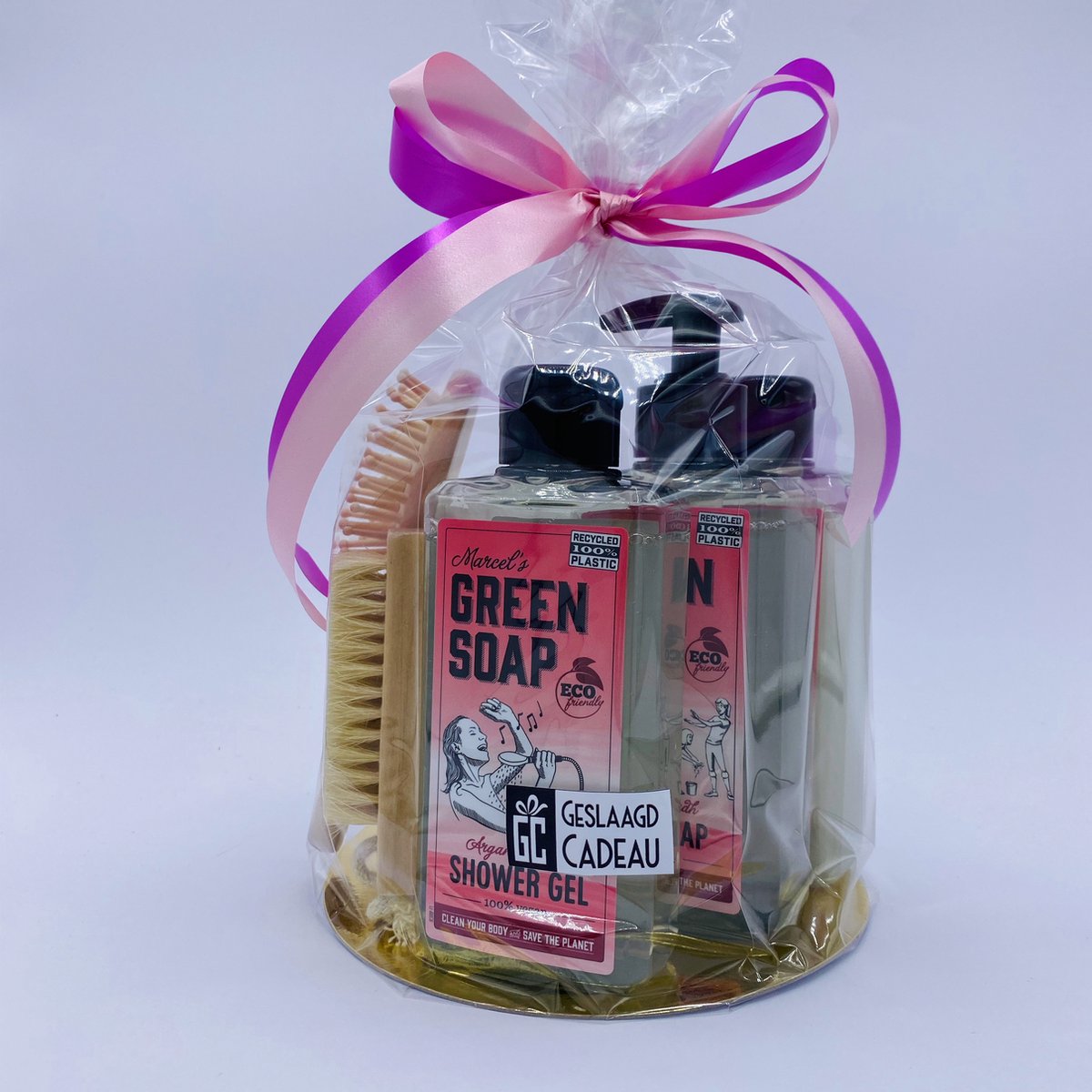 Goedkoopste Cadeau Marcels Green Soap douchegel Marcels Green soap 2 in 1 vegan shampoo Marcels Green Soap handzeep douchespons kam en nagelborstel - Vegan - Geschenkset vrouwen - verjaardag - kerstcadeau voor vrouwen - 6 producten