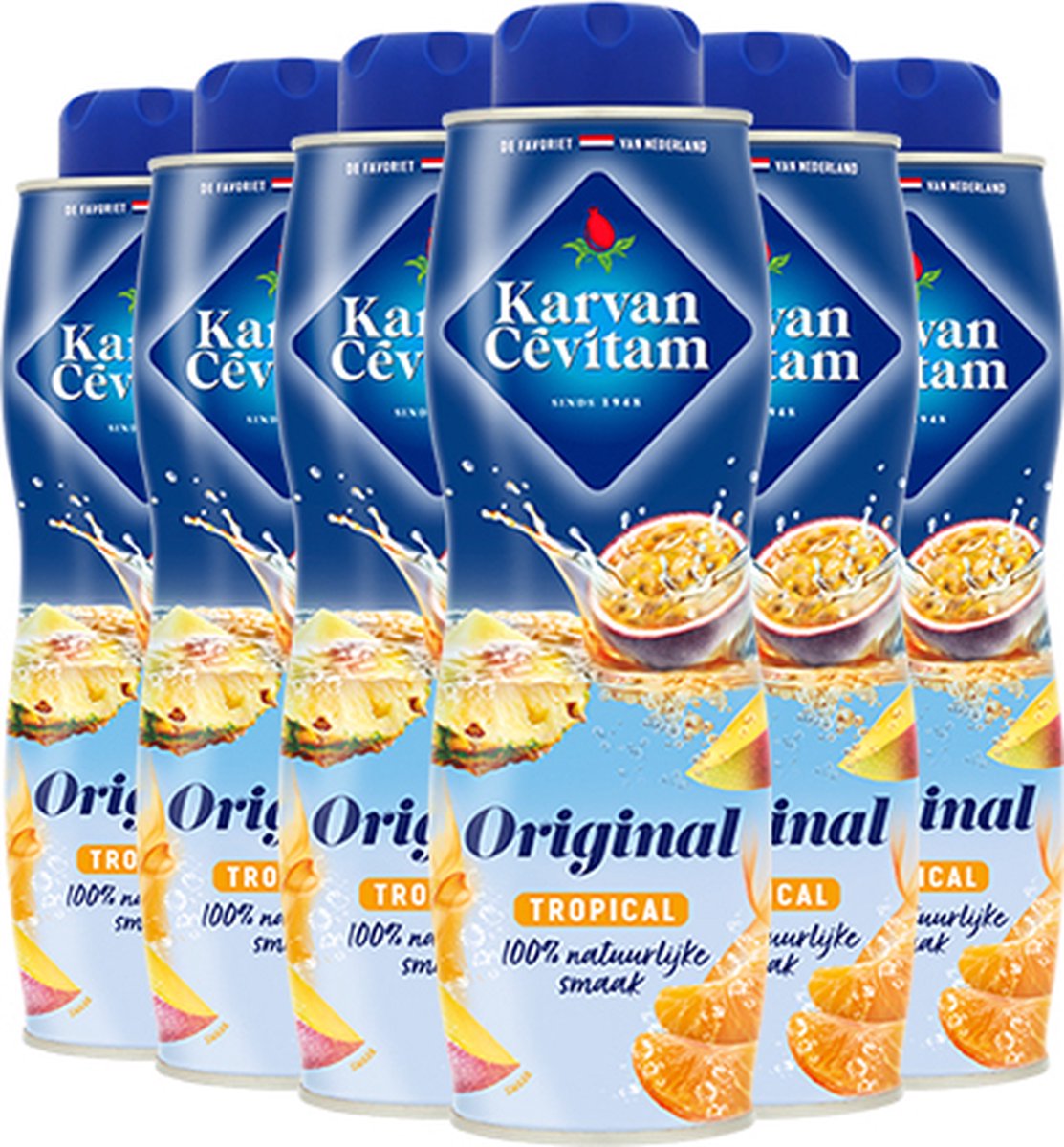 Karvan Cévitam Tropical - Limonadesiroop - 6 x 600ml