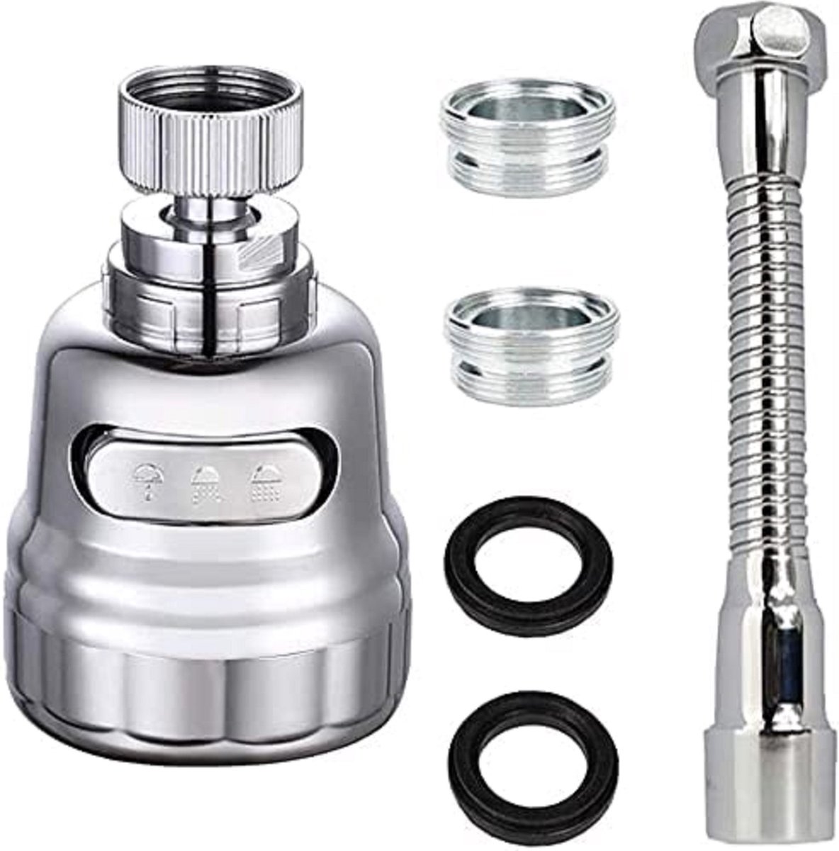 waterbesparend opzetstuk voor kraan (roestvrij) kraan opzetstuk / kraan opzetstuk - faucet attachment - Crane extension