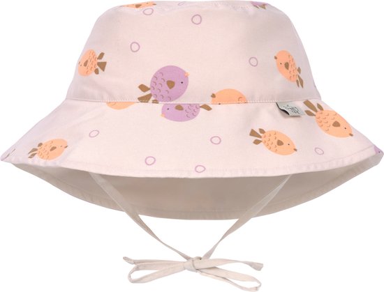 Lässig Hat Chapeau de soleil avec protection UV Splash & Fun Fish rose clair, 03-06 mois. Taille 43/45