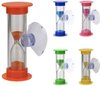 Afbeelding van het spelletje Zandloper - 3 Minuten Klok - Douche Timer - Shower Timer - Incl. Zuignap - Waterbesparend - Meerder Kleuren