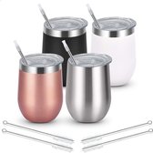 stainless steel wine glasses - royal style wine cups / High Quality - - Perfect for Home, Restaurants and Parties - Champagne Glasses \ Premium product / Tonic Cocktail Glasses