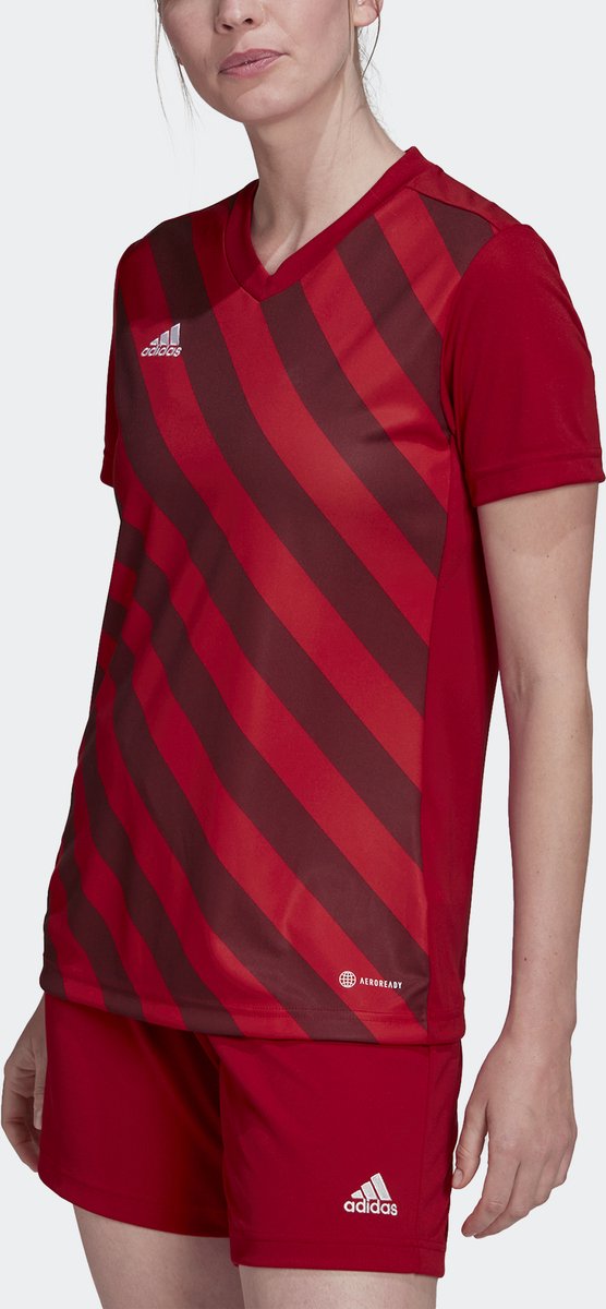 adidas Performance Entrada 22 Graphic Voetbalshirt - Dames - Rood - XS
