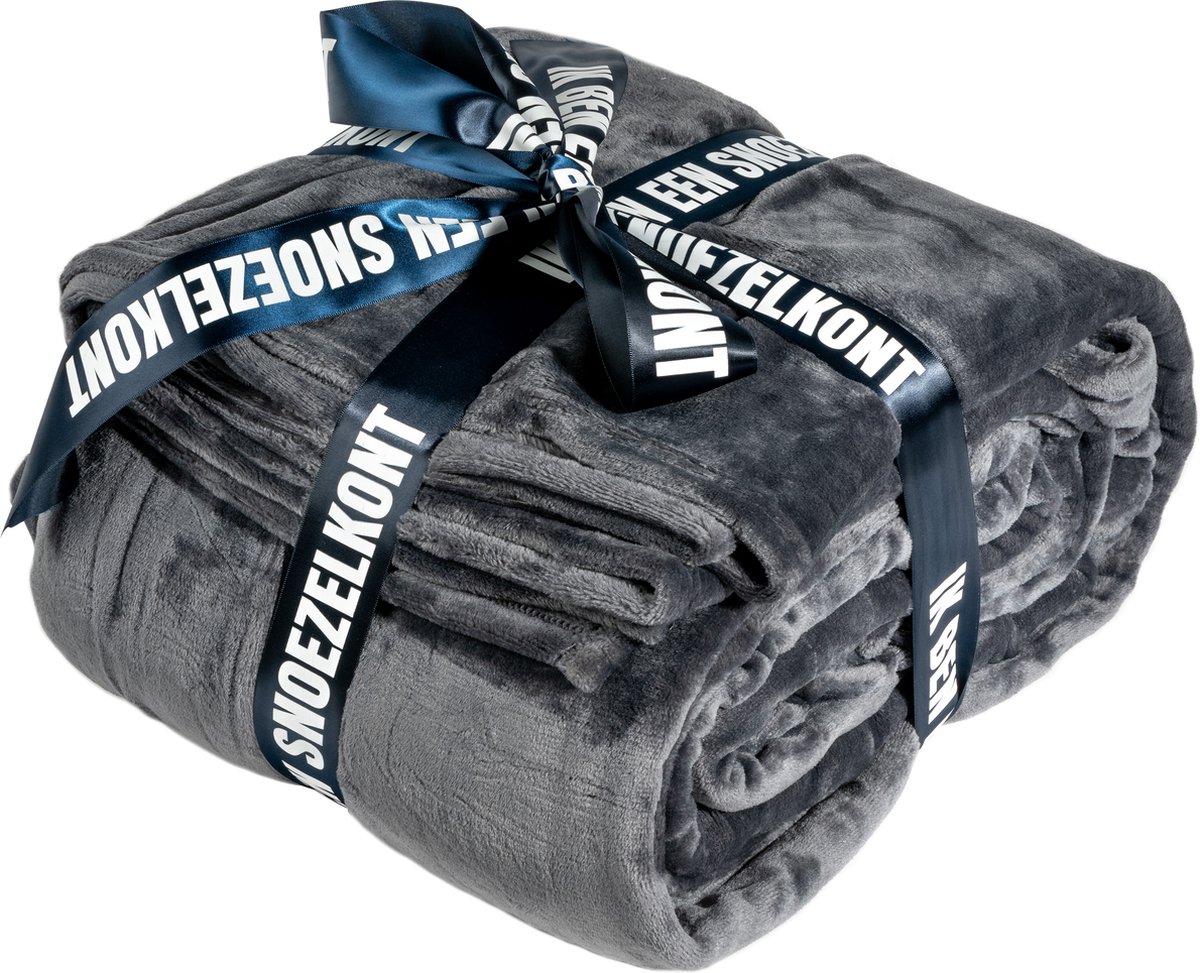 XXL Fleece deken - Zwart - 300 x 300