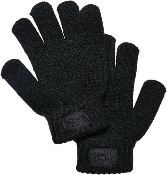 Urban Classics - Knit Winterhandschoenen Kinderen - L/XL - Zwart