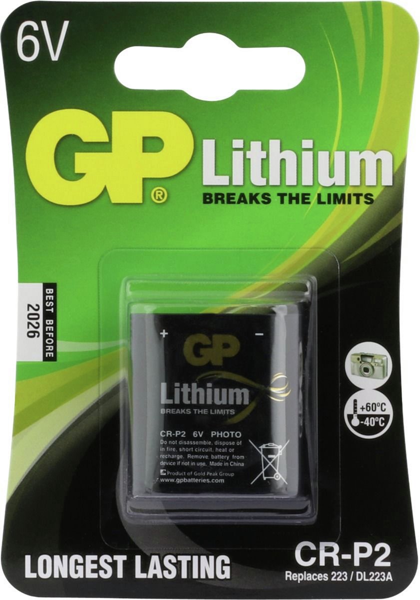GP Photo Lithium CR-P2 batterijen