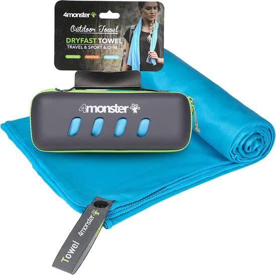 Serviette De Voyage Microfibre NirvanaShape ® - Ultra Absorbante Et Léger - Pour Sport & Plage