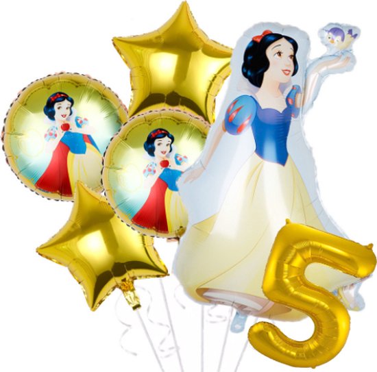Sneeuwwitje ballon set - 100x71cm - Folie Ballon - Prinses - Themafeest - 5 jaar - Verjaardag - Ballonnen - Versiering - Helium ballon