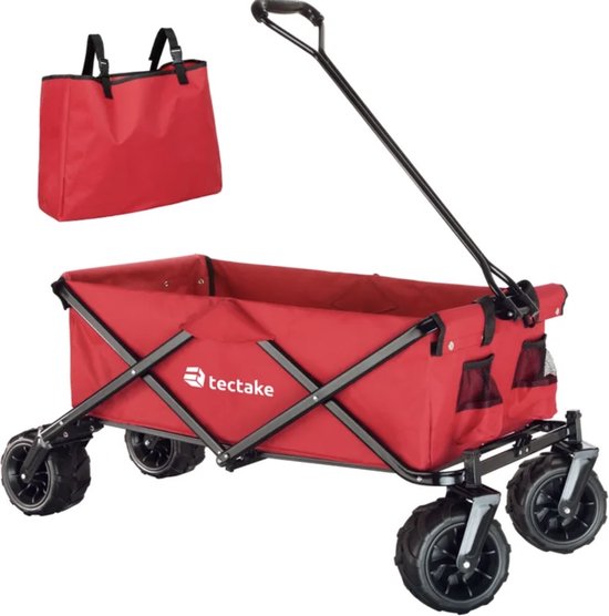 3-in-1 bolderkar, opvouwbaar, 180 kg, lichte bolderkar met all-terrain- wielen, handwagen voor levensmiddelen, camping, strand, tuin en sport (grijs
