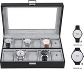 Horlogedoos \ horloge opbergbox | kijkdoos | horlogedoos | Horlogekist - watch box jewelry box / 6 compartments