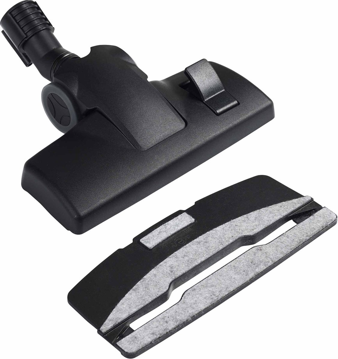 Nilfisk 107413075 Kombibodendüse mit Filzgleiteraufsatz, Kunststoff, Schwarz
