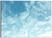 Dibond - Kalme Golfjes in het Water - 40x30 cm Foto op Aluminium (Wanddecoratie van metaal)