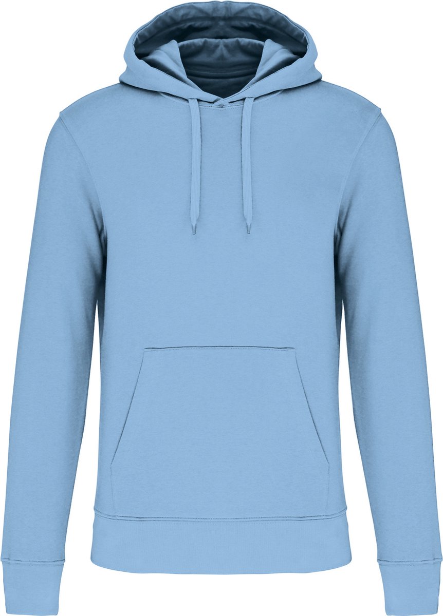 Ecologische herenhoodie met capuchon merk Kariban Sky Blauw