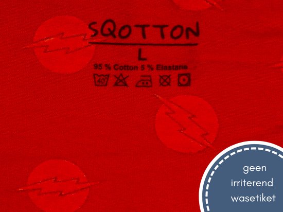 Caleçon - SQOTTON® - Lightning - Rouge - Taille XXL