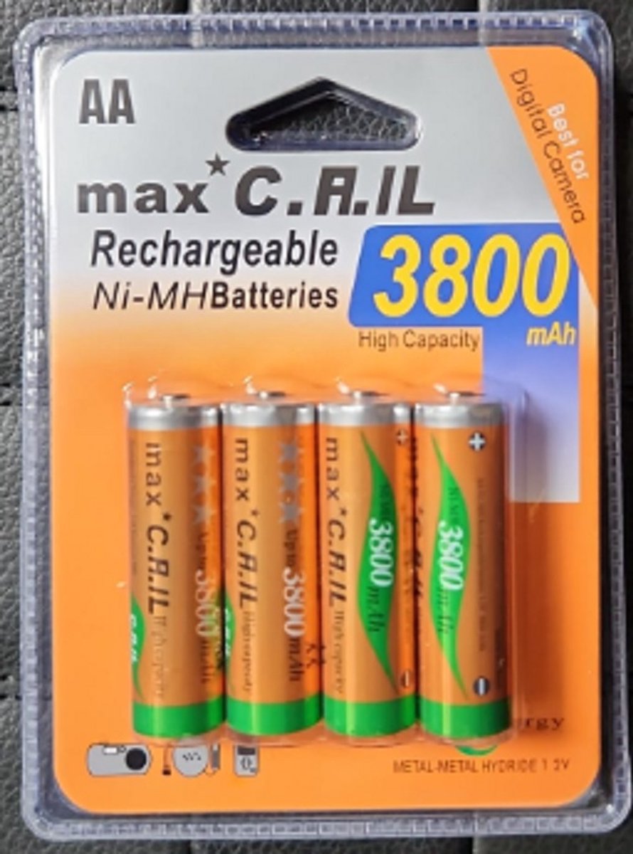 Pile rechargeable AA Ni-MH - 2400 mAh - 1.2 V - Paquet de 4