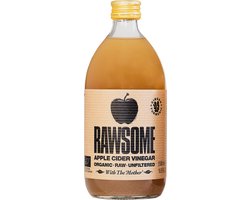 Rawsome - Appelazijn - Gember en curcuma - With the mother - 500ml
