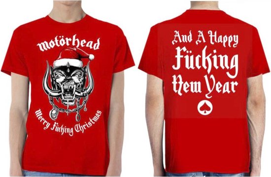 Motorhead - Christmas 2017 Heren Tshirt - L - Rood