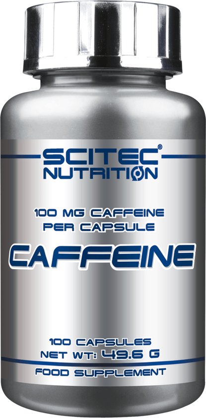 Scitec Nutrition Caffeina Anidra - 100 Capsule Da 100 Mg, Integratore Per Pre-Allenamento E Focus Mentale