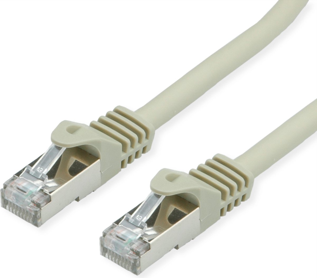 VALUE S/FTP-kabel Cat.7, met RJ-45-connectoren (500 MHz / Klasse EA), grijs, 1 m