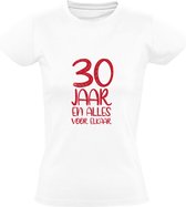 30 jaar en alles voor elkaar Dames T-shirt | verjaardag | jarig | knap | leven | cadeau | kado