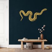 Décoration murale | Serpent / Serpent | Métal - Art mural | Décoration murale | Salle de séjour | Decor extérieur |d'or| 75 x 35cm