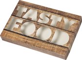 Cateringdoos - Tastyfood - karton + PP - 557x376x80mm - bruin - 40 stuks