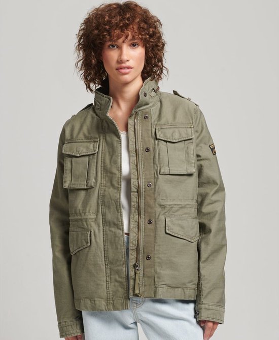 Superdry Vintage M65 Jasje Groen XS Vrouw