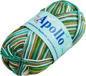 Apollo multi katoen garen bruin groen wit (2662) - 5 bollen