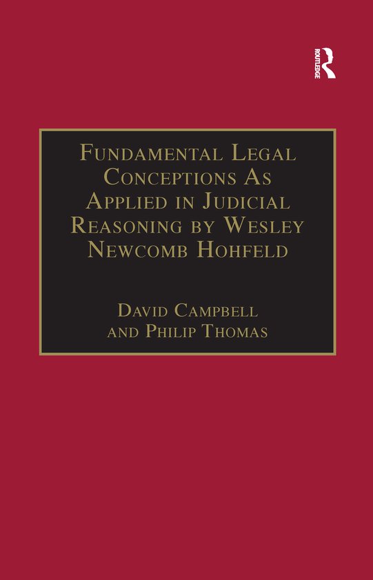 Classical Jurisprudence Series- Fundamental Legal Conception ... - cover