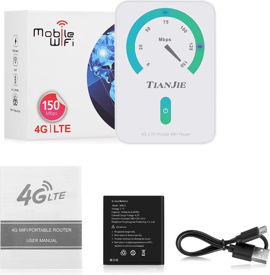 Draagbare MiFi Router - wifi versterker - sim kaart -... - Bol
