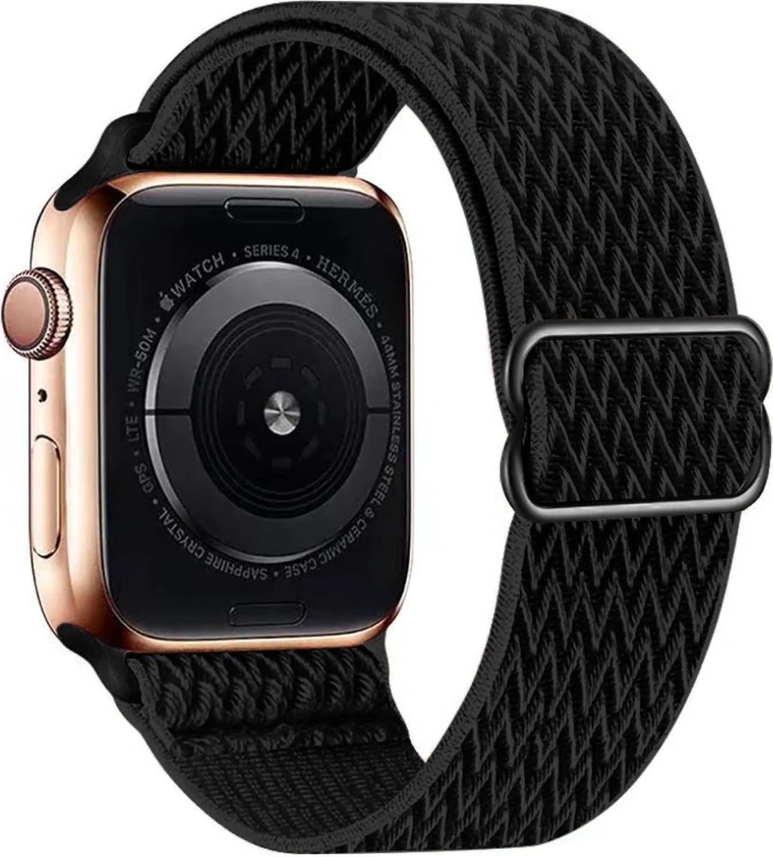 Huawei Watch GT nylon gevlochten solo band - zwart