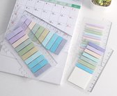 Index tabs - 160 stuks - inclusief liniaal - 8 kleuren - sticky notes