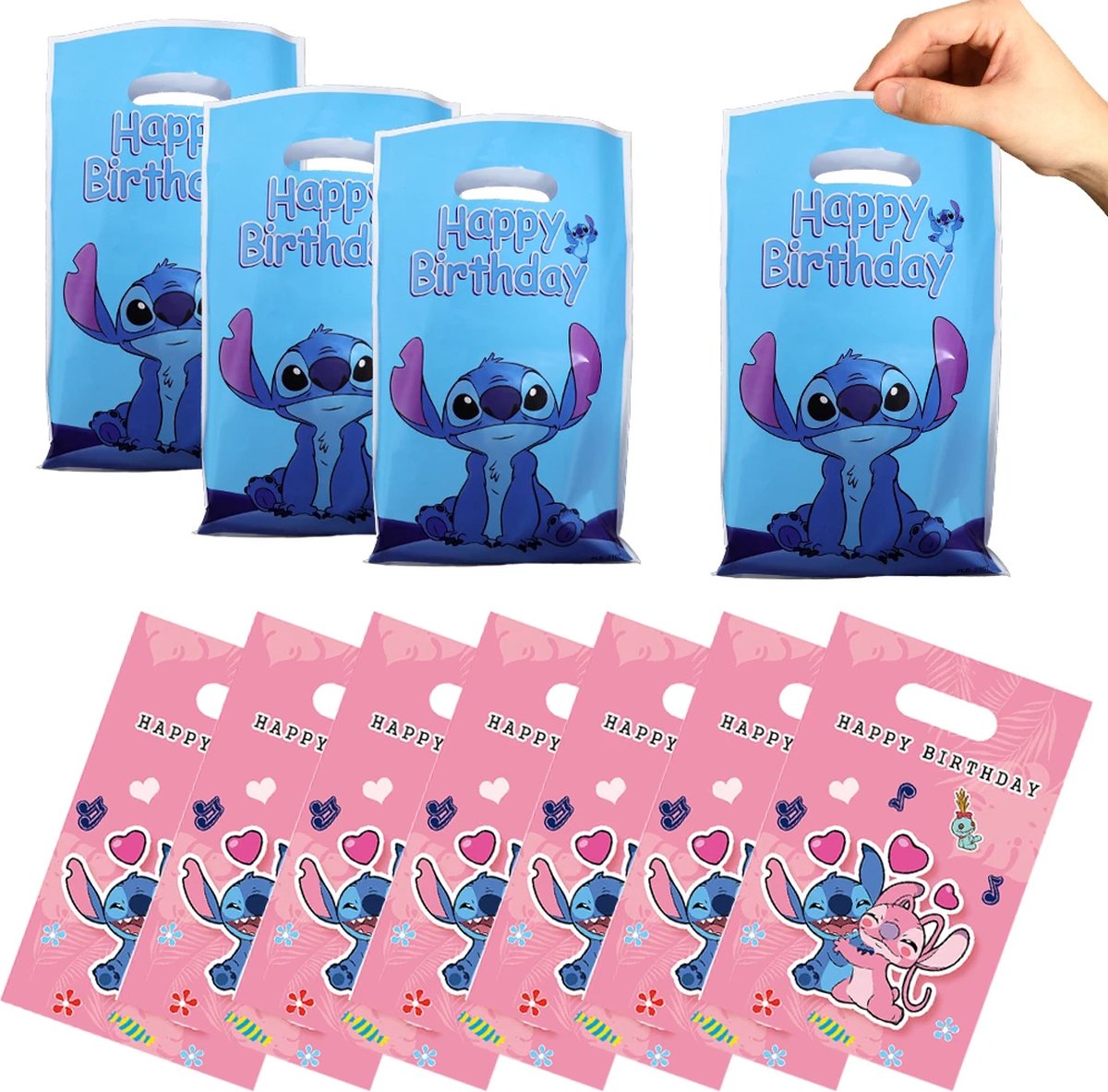 Lilo & Stitch Uitdeelzakjes Cadeautasjes 10 stuks Lilo&Stitch