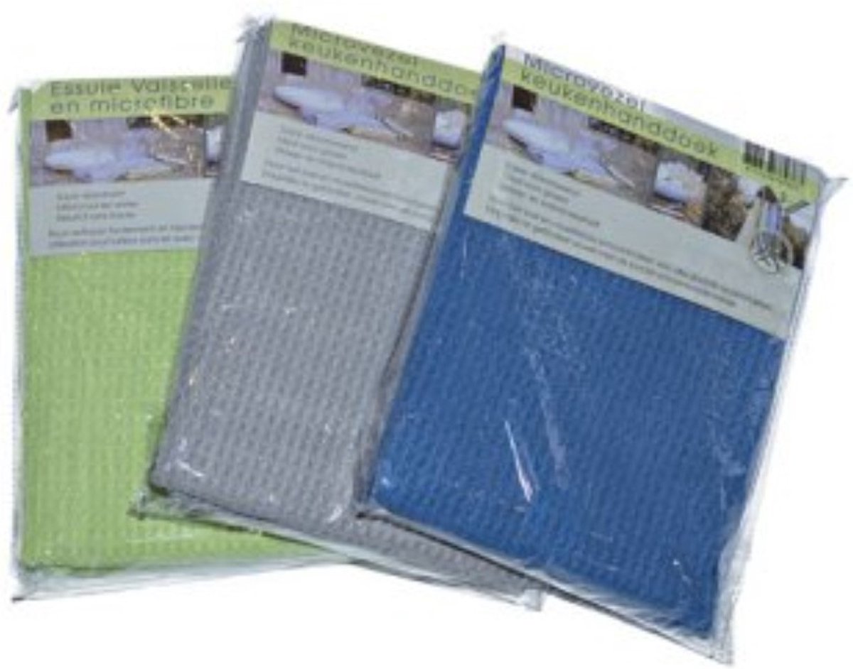 Goedkoopste Cleany - Microvezel Keukenhanddoek - 50x70cm - 2st