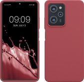 kwmobile telefoonhoesje geschikt voor Xiaomi Poco X5 Pro 5G - Hoesje met siliconen coating - Smartphone case in donkerroze