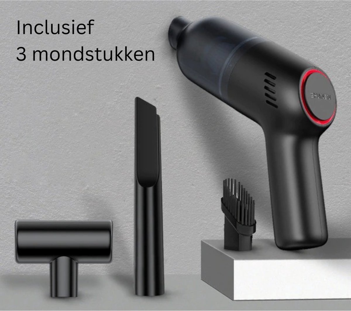Hyundai Electronics – Handheld stofzuiger voor de auto – Zwart – Hyundai