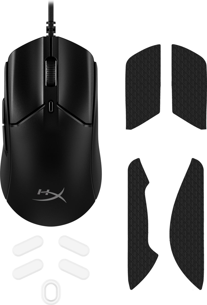 HyperX Pulsefire Haste 2 - Bedrade Gaming Muis - PC, PS5, PS4, Xbox Series X|S & Xbox One - Zwart thumbnail 7